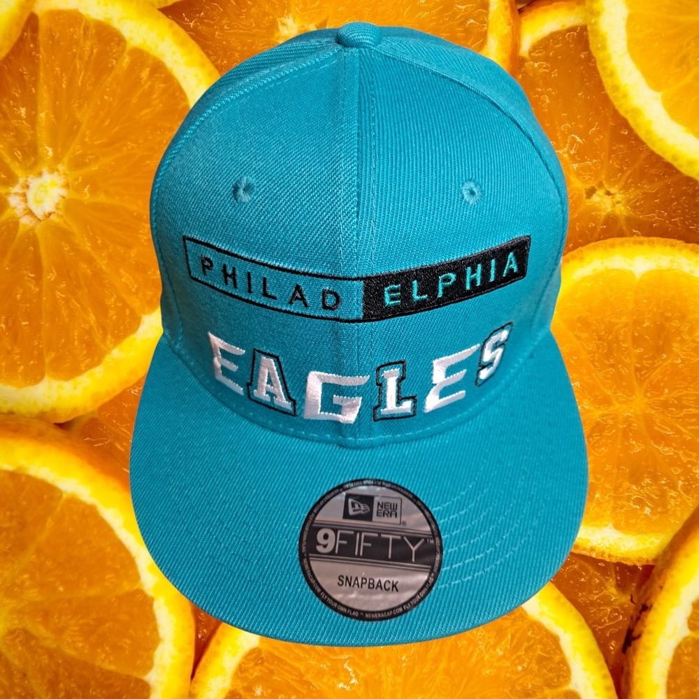 New Era Philadelphia Eagles NFL Vintage Collection Teal Snapback Hat